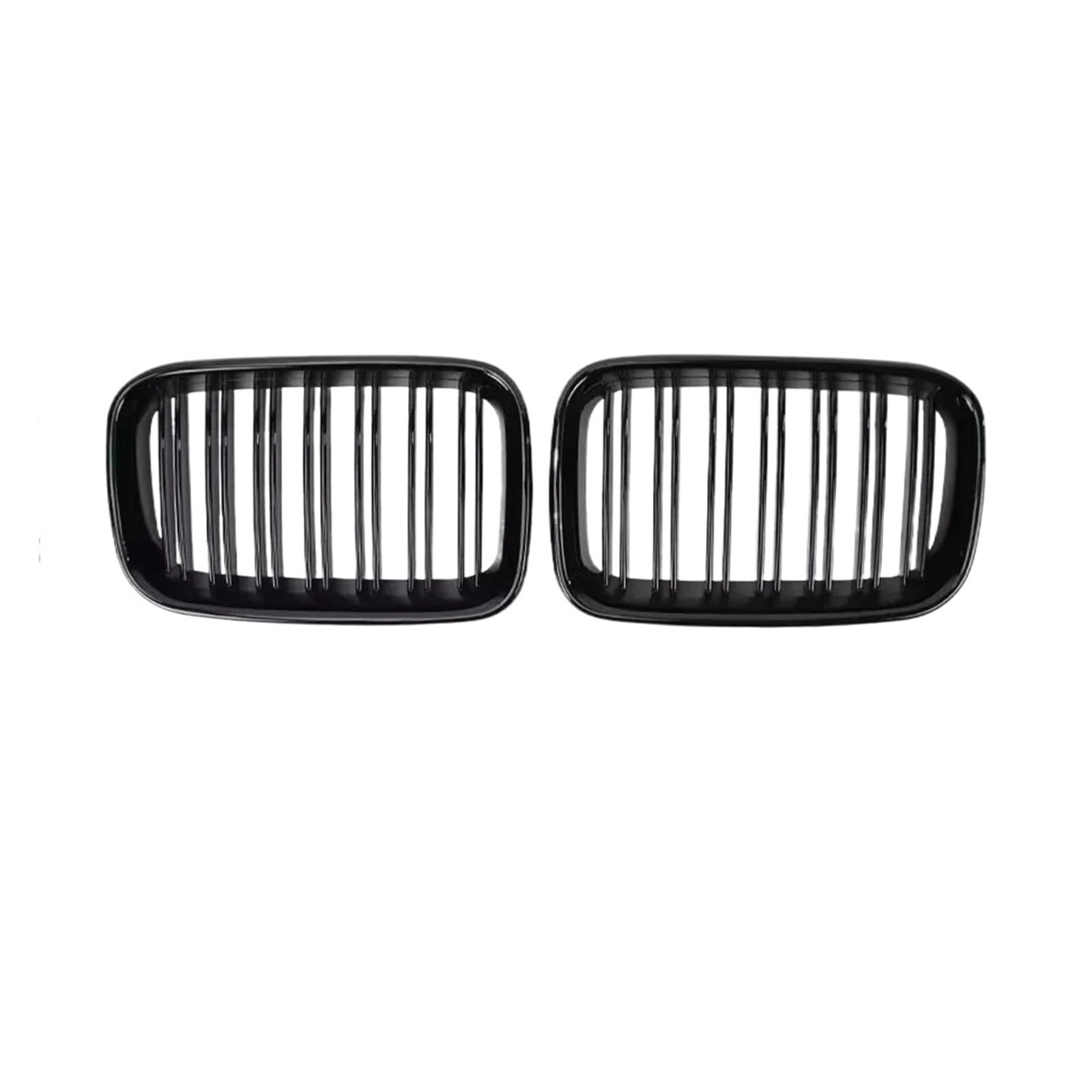 Nieren Schwarz Für 3er E36 318i 325i Für M3 1992 1993 1994 1995 1996 Renngrill Schwarz Glänzender Kühlergrill Doppellinien-Stil Frontstoßstangengrill Grill Glanz Schwarz(Double-Glossy Black) von PEPKWELYCB