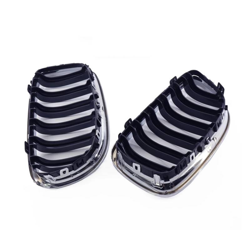 Nieren Schwarz Für 3er E90 2009 2010 2011 2012 Auto-Styling Chromrahmen Auto Vorderen Stoßfänger Nierengrill Grill 2-zeilige Doppellamelle Grill Glanz Schwarz von PEPKWELYCB
