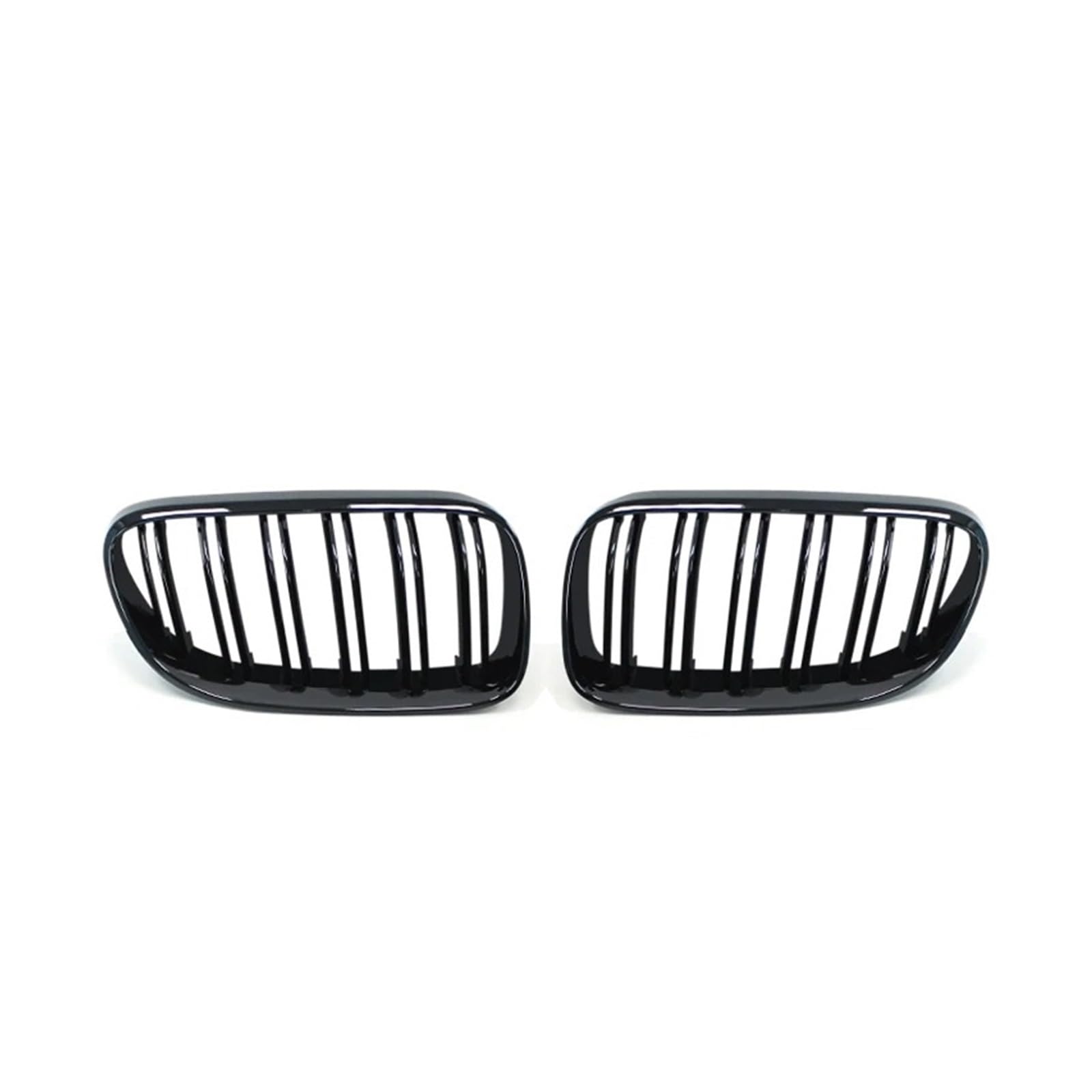 Nieren Schwarz Für 3er E92 E93 Für M3 Für Coupé LCI 2010 2011 2012 2013 2-teiliger Schwarzer Nieren-Doppellamellengrill Im Autostil Grill Glanz Schwarz(Double Line Black) von PEPKWELYCB