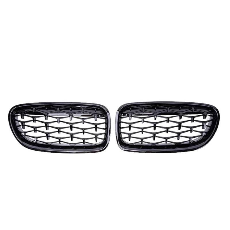 Nieren Schwarz Für 5 Series F10 F11 F18 520i 523i 528i 520d 530d 2010-2016 Auto Vorderen Stoßfänger Sport Racing Grill Gitter Diamant Niere Kühlergrill Grill Glanz Schwarz(Black) von PEPKWELYCB