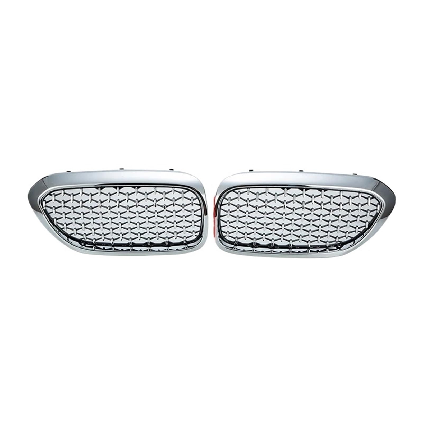 Nieren Schwarz Für 5 Series G30 G31 520i 530i 540i Limousine Wagon 2017-2020 Pre-Facelift Auto Niere Grill Auto Vorne Stoßstange Racing Grille Grill Glanz Schwarz(Chrome) von PEPKWELYCB