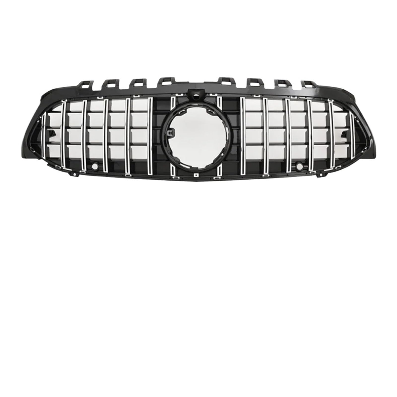 Nieren Schwarz Für Benz W177 A35 A45 2019 2020 2021 2022 Front Einlass Grill Stoßstange Kühlergrill Gitter Haube Mesh Grill Glanz Schwarz(Silver B) von PEPKWELYCB