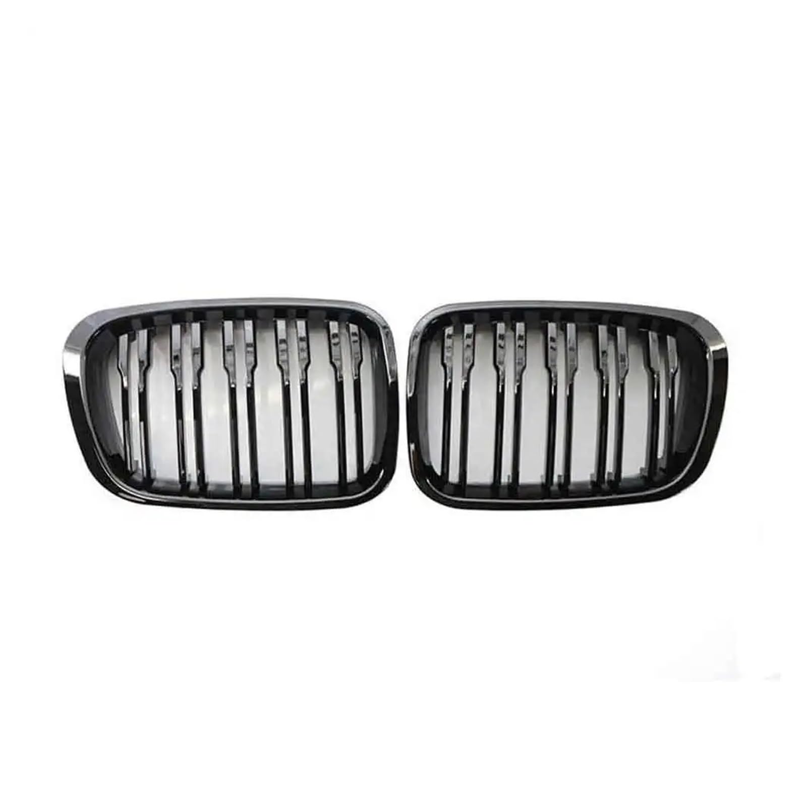 Nieren Schwarz Für E46 4 Türen 1998 1999 2000 2001 Auto-Styling Doppellinien-Nierengrill Im Mattschwarz-Stil Lamellengrill Grill Glanz Schwarz(Gloss Black) von PEPKWELYCB