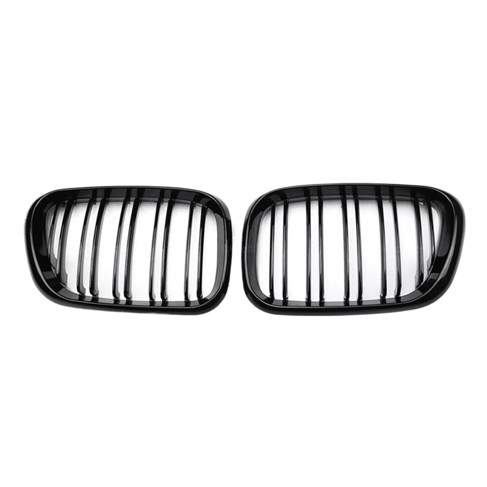 Nieren Schwarz Für E53 Für X5 Pre-LCI 1999 2000 2001 2002 2003 Autozubehör Ersatzteil Fronthaube Nierengrill Stoßstange Schwarzer Formgrill Grill Glanz Schwarz(All Black) von PEPKWELYCB