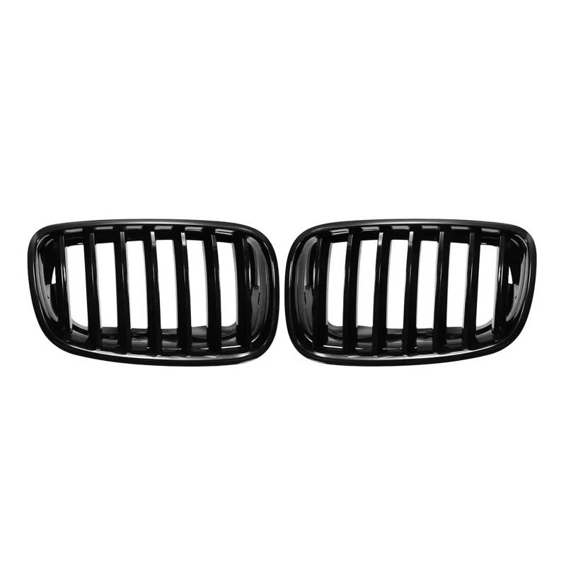 Nieren Schwarz Für E70 E71 Für X5 Für X6 2007 2008 2009 2010-2013 51137157687 Racing Grill Glanz Schwarz Auto Vorderen Stoßfänger Haube Niere Sport Grills Grille Grill Glanz Schwarz von PEPKWELYCB