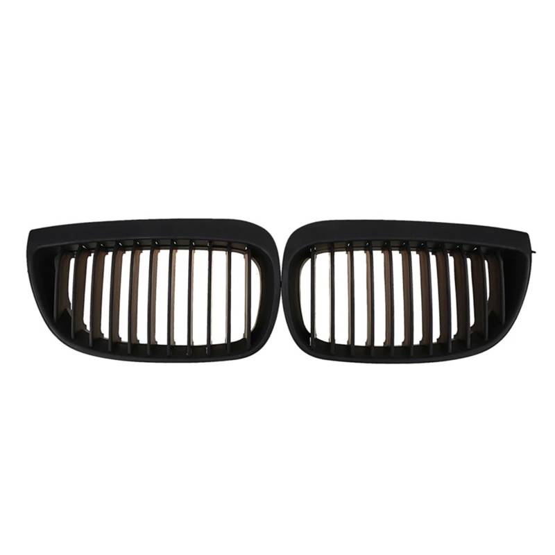Nieren Schwarz Für E87 Pre-Facelift 2004-2007 E81 2007-2011 Racing Grill Matt Schwarz Auto Zubehör Auto Vorderen Stoßfänger Nieren Kühlergrill Grill Glanz Schwarz von PEPKWELYCB