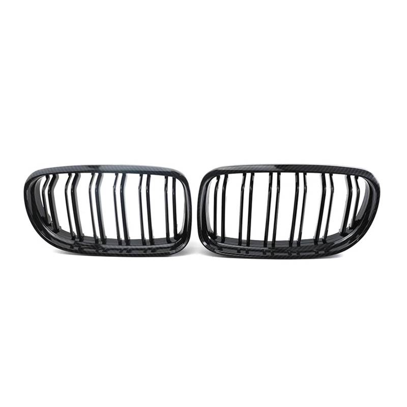 Nieren Schwarz Für E90 E91 LCI 325i 328i 335i 2009 2010 2011 1 Paar Glanz/Matt Schwarz M-Farbe Niere Frontgrill Auto Racing Grille Grill Glanz Schwarz(Carbon Fiber) von PEPKWELYCB
