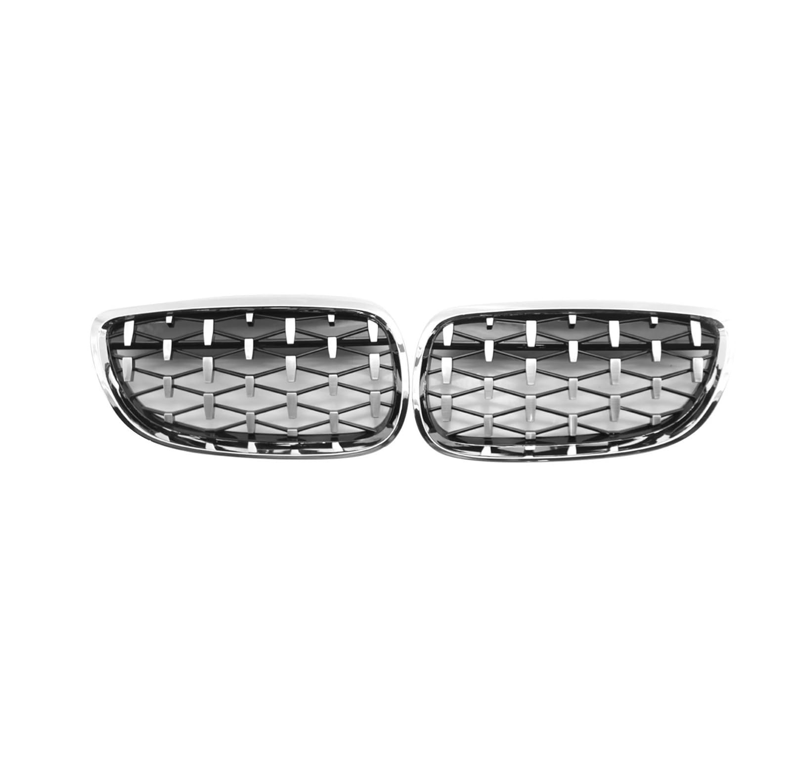 Nieren Schwarz Für E92 E93 2007 2008 2009 2010 2011 51137157277 51137157278 Diamant Nieren Grill Ersatz 2Pcs Front Stoßstange Gitter Glanz Schwarz Nieren Grill Grill Glanz Schwarz(Electroplated) von PEPKWELYCB