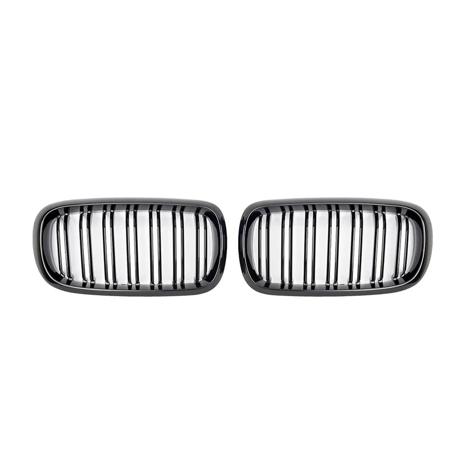Nieren Schwarz Für F15 F16 Für X5 Für X6 2014 2015 2016 2017 Renngrills Paar Auto Doppellamellen Frontnieren Renngrill Ersatz Grill Glanz Schwarz(Glossy Black) von PEPKWELYCB