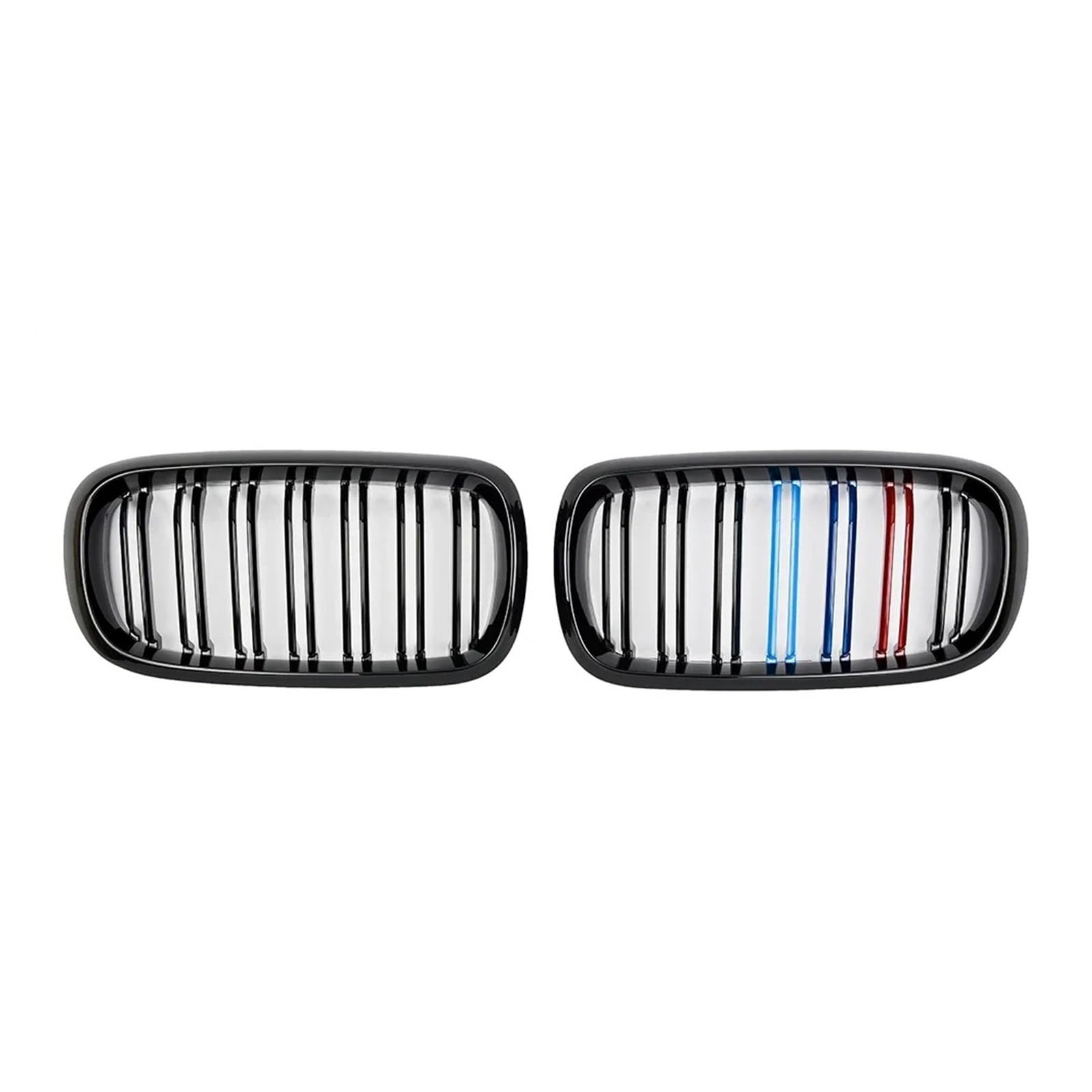 Nieren Schwarz Für F15 F16 Für X5 Für X6 2014 2015 2016 2017 Renngrills Paar Auto Doppellamellen Frontnieren Renngrill Ersatz Grill Glanz Schwarz(M-Color) von PEPKWELYCB