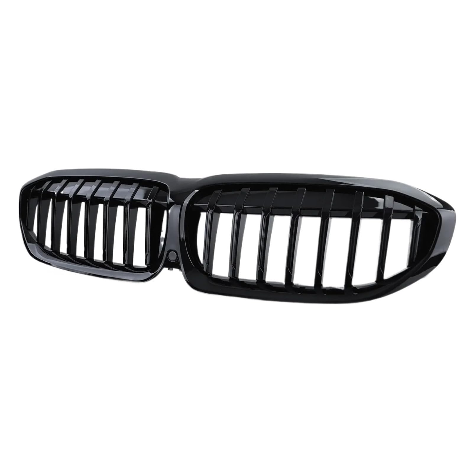 Nieren Schwarz Für G20 3er G20 G21 G28 2019 2020 2021 2022 Frontstoßstange Haube Nierengrill Renngitter Ersatz Black Diamond Meteor Style Grill Glanz Schwarz(1 Slat-Glossy Black) von PEPKWELYCB