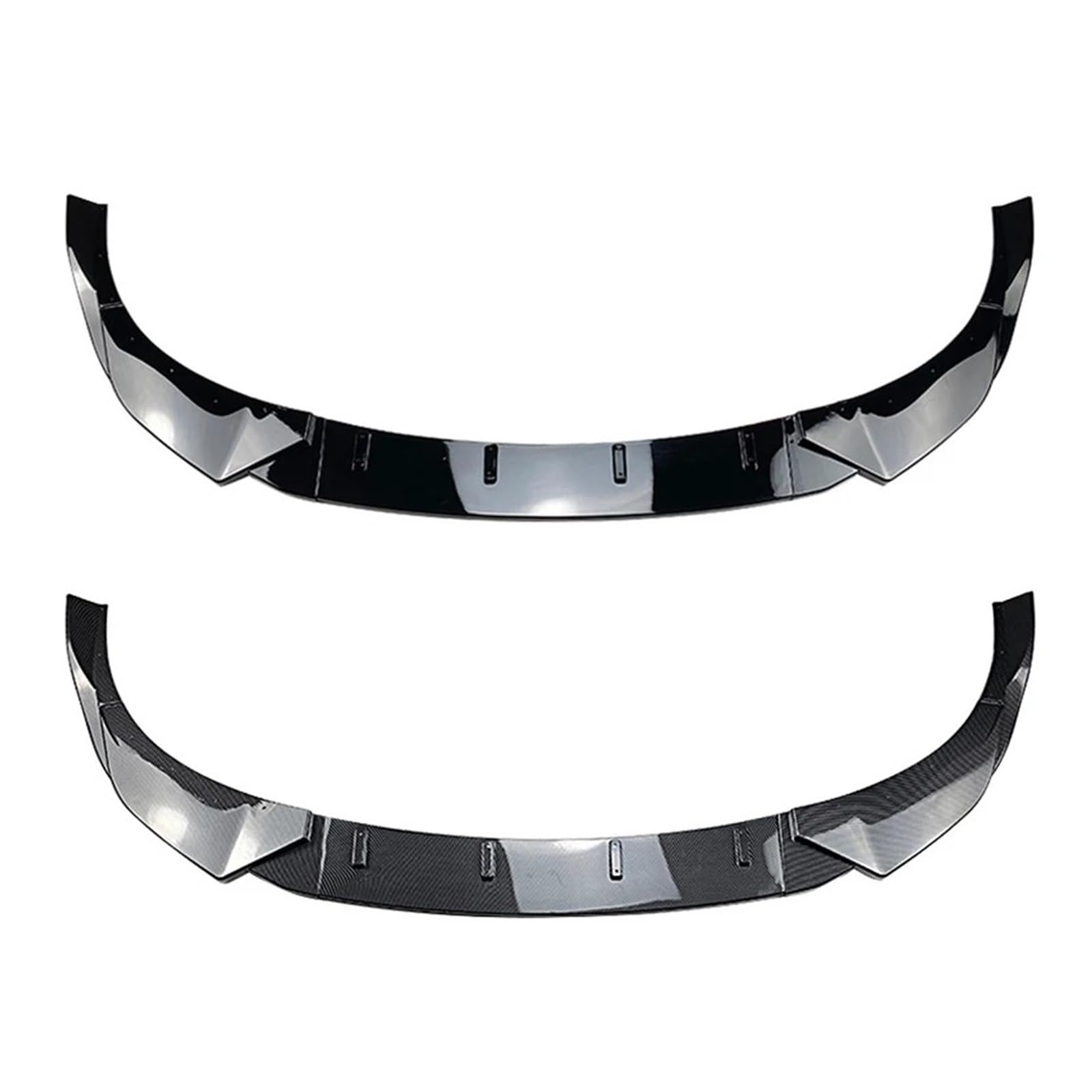 Nieren Schwarz Für Hyundai I30N MK3 2017 2018 2019 Schwarz Glänzend Frontspoilerlippe Splitter Auto Unterer Splitter Blade Protector Body Kit Platte Grill Glanz Schwarz(Glossy Black) von PEPKWELYCB