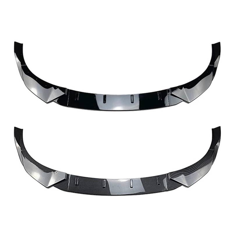 Nieren Schwarz Für Hyundai I30N MK3 2017 2018 2019 Schwarz Glänzend Frontspoilerlippe Splitter Auto Unterer Splitter Blade Protector Body Kit Platte Grill Glanz Schwarz(Glossy Black) von PEPKWELYCB