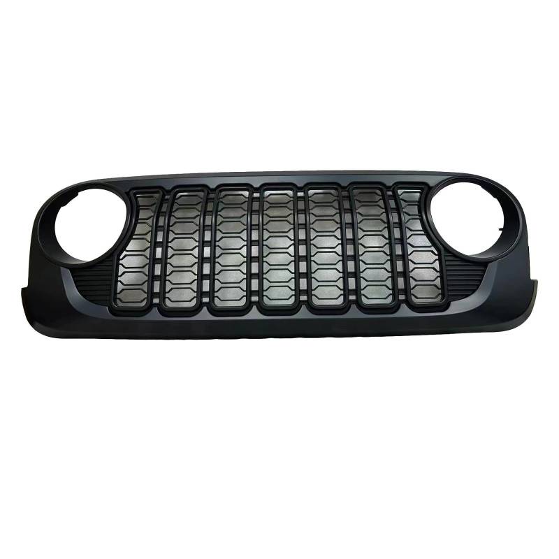 Nieren Schwarz Für Jeep Für Wrangler JK 2007 2008 2009 2010 2011 201 22013 2014 2015 2016 2017 K010 NTRIX 2024 Design Kühlergrill ABS Grill JK Zu JL Stil Grill Glanz Schwarz von PEPKWELYCB