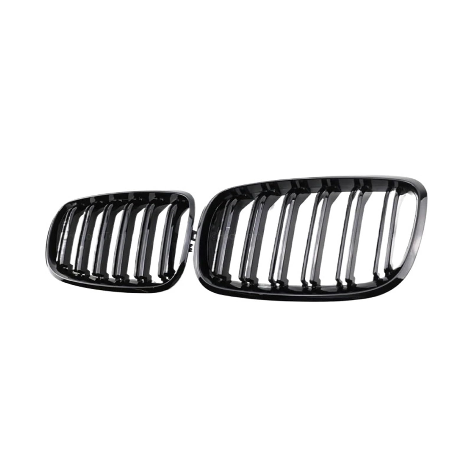 Nieren Schwarz Für X5 E70 2007-2013 Für X6 E71 E72 2008-2014 Autozubehör 2-teiliger Autostil Glanzschwarzer Frontnieren-Doppellamellengrill Grill Glanz Schwarz(All Black) von PEPKWELYCB