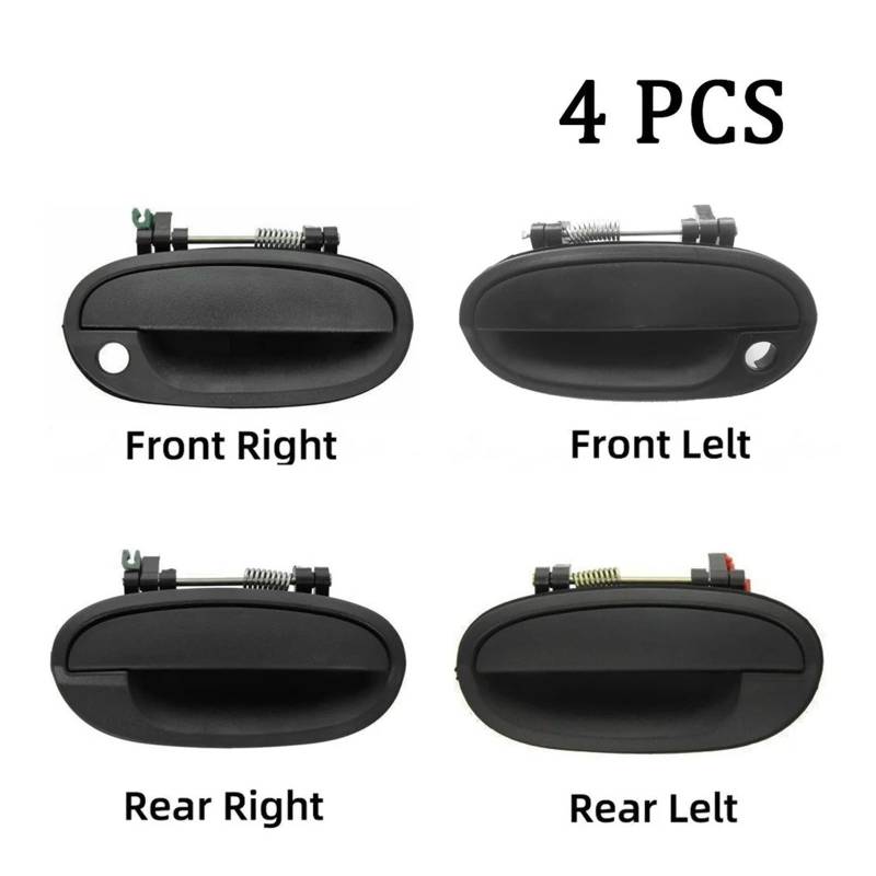 Türgriff Für Außen Fahrerseite Für Chevrolet Für Spark Für Daewoo Für MATIZ 4 2 1PCS Auto Set AUßENTÜRGRIFF 96601472 96601473 96601474 96601475 VORNE HINTEN Links Fahrertür Außentürgriff(B) von PEPKWELYCB
