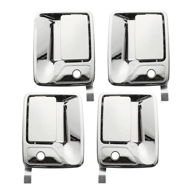 Türgriff Für Außen Fahrerseite Für Ford F250 F350 F450 F550 Für Super Für Duty Truck 1999 2000 2001 2002 2003 2004-2016 4 STÜCKE Chrom Außentürgriff Fahrertür Außentürgriff von PEPKWELYCB