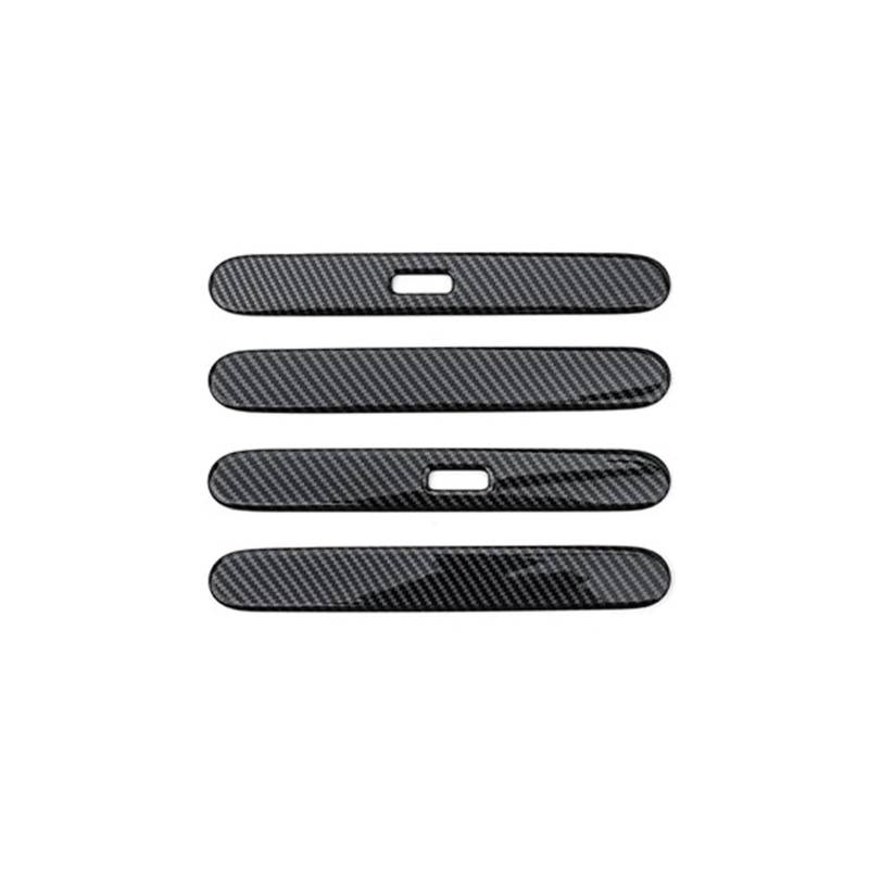 Türgriff Für Außen Fahrerseite Für Genesis GV60 Linkslenker 4 Stücke Carbon Fiber Vorne Hinten Türgriff Abdeckung Trim Fahrertür Außentürgriff von PEPKWELYCB