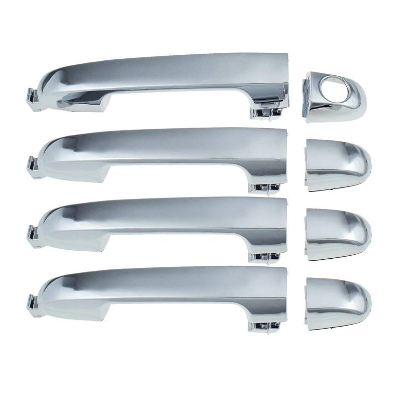 Türgriff Für Außen Fahrerseite Für KIA Für CERATO 2010 2011 2012 2013 82651-1X010 82662-1X010 Vorne Hinten Links Rechts Chrome Außen Außerhalb Tür Griff Fahrertür Außentürgriff(FRONT REAR 4PCS) von PEPKWELYCB