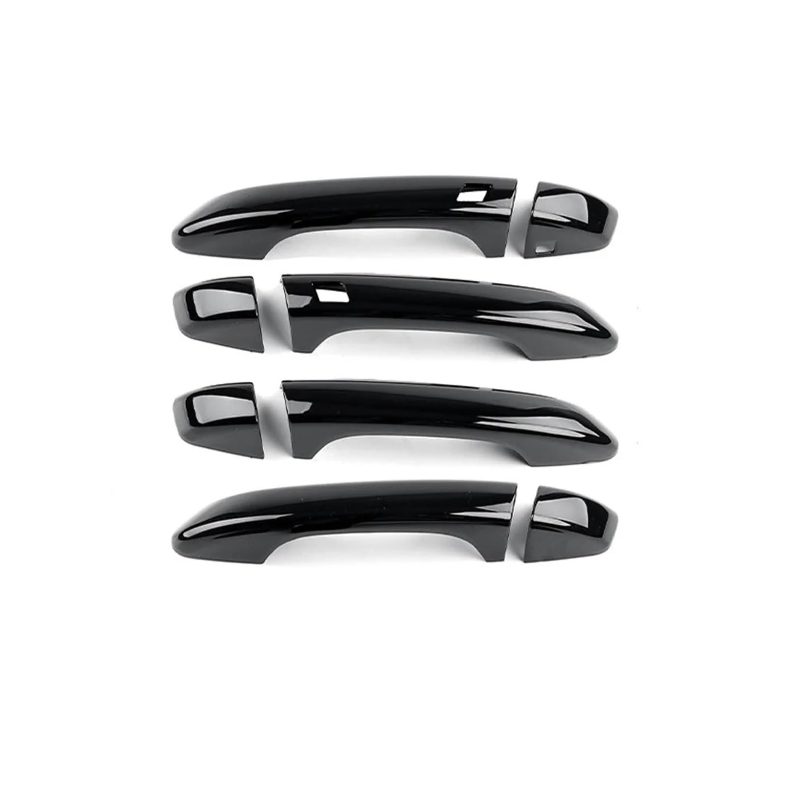Türgriff Für Außen Fahrerseite Für Kia Für Stinger 2018 2019 2020 2021 2022 Helles Schwarzes Carbon-Faser-Außentürgriff-Abdeckungs-Trimmzubehör Fahrertür Außentürgriff(Bright Black) von PEPKWELYCB