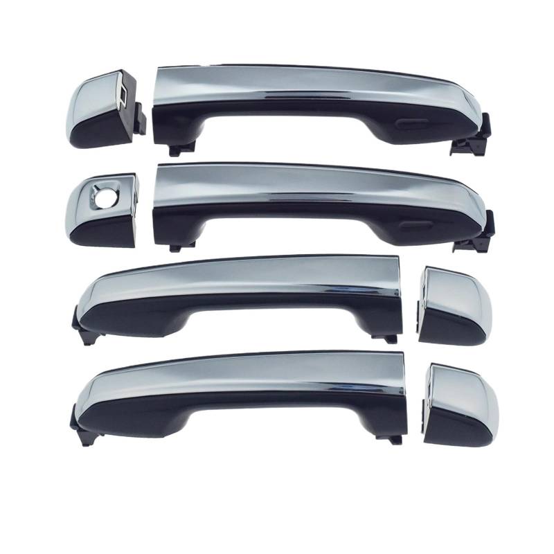 Türgriff Für Außen Fahrerseite Für Lexus GX460 2010 2012 2013 2014 2015 2016 2017 Außen Außen Chrom Schwarz Türgriff Vorne Hinten Links Rechts 4Pcs Fahrertür Außentürgriff von PEPKWELYCB