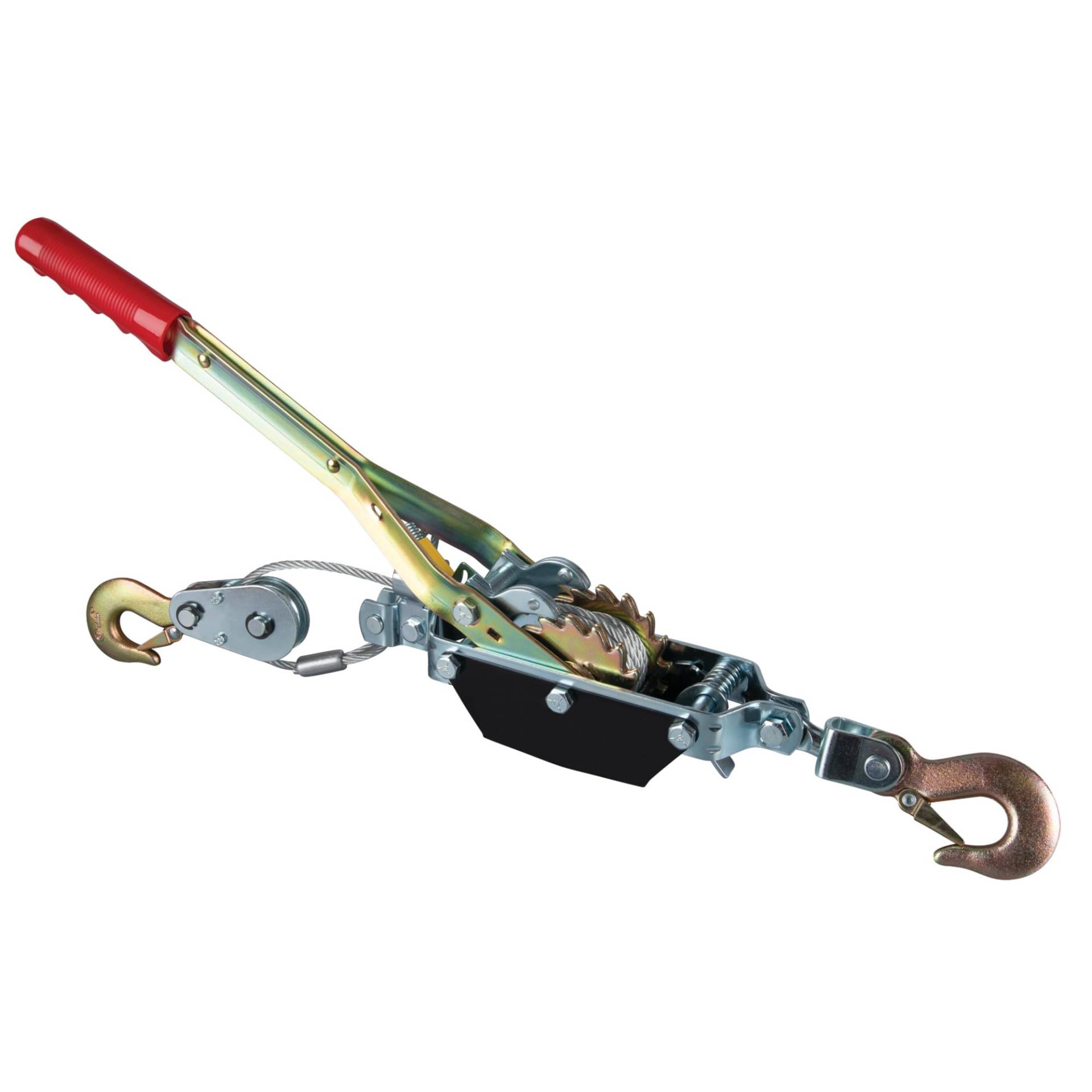 PERFORMANCE TOOL 50–100 Dual Gear Power Puller – 2 Tonnen Kapazität Seilwinde mit 1,8 m Flugzeugkabel von PERFORMANCE TOOL
