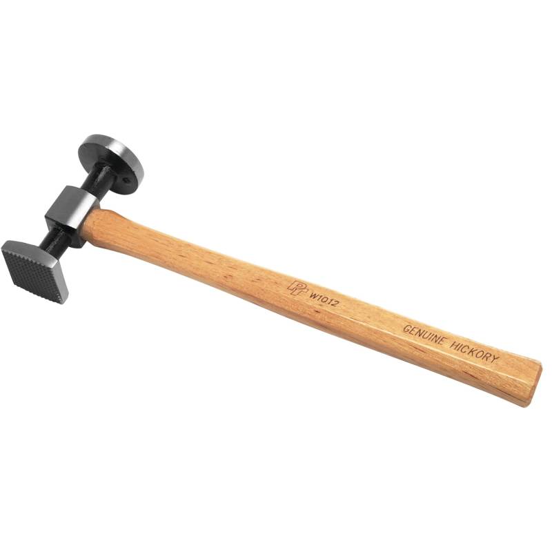 PERFORMANCE TOOL W1012 Schrumpfhammer, hochkohlenstoffgesenkgeschmiedeter Stahlkopf, echter Hickory-Griff, ideal für Metallarbeiten mit Dolly von PERFORMANCE TOOL