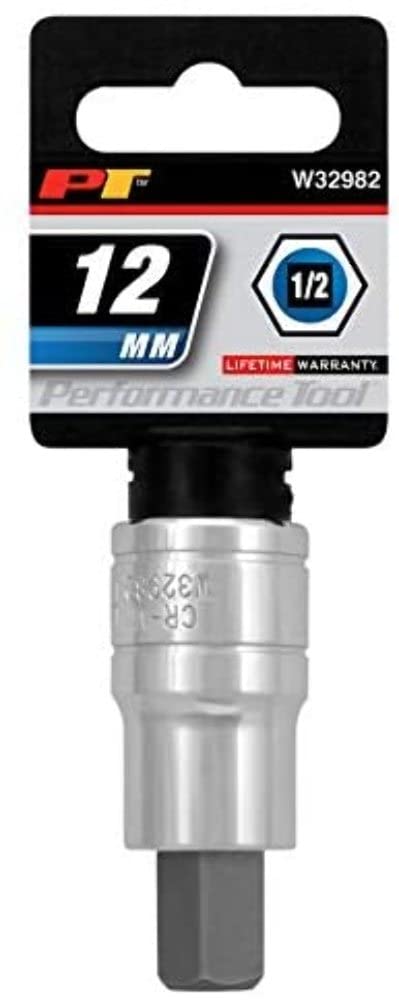 PERFORMANCE TOOL W32982 Sechskant-Bit-Stecknuss, 12 mm von PERFORMANCE TOOL