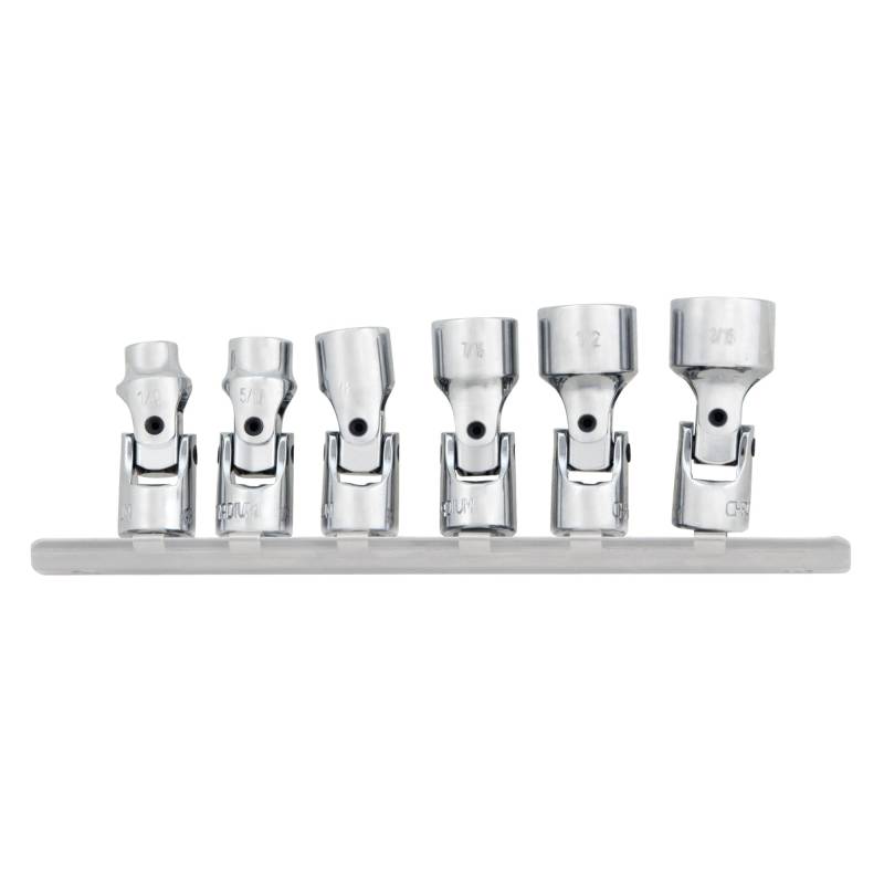 PERFORMANCE TOOL W36980 1/4-Zoll-Antrieb SAE 6-teiliges Flex-Steckschlüssel-Set von PERFORMANCE TOOL