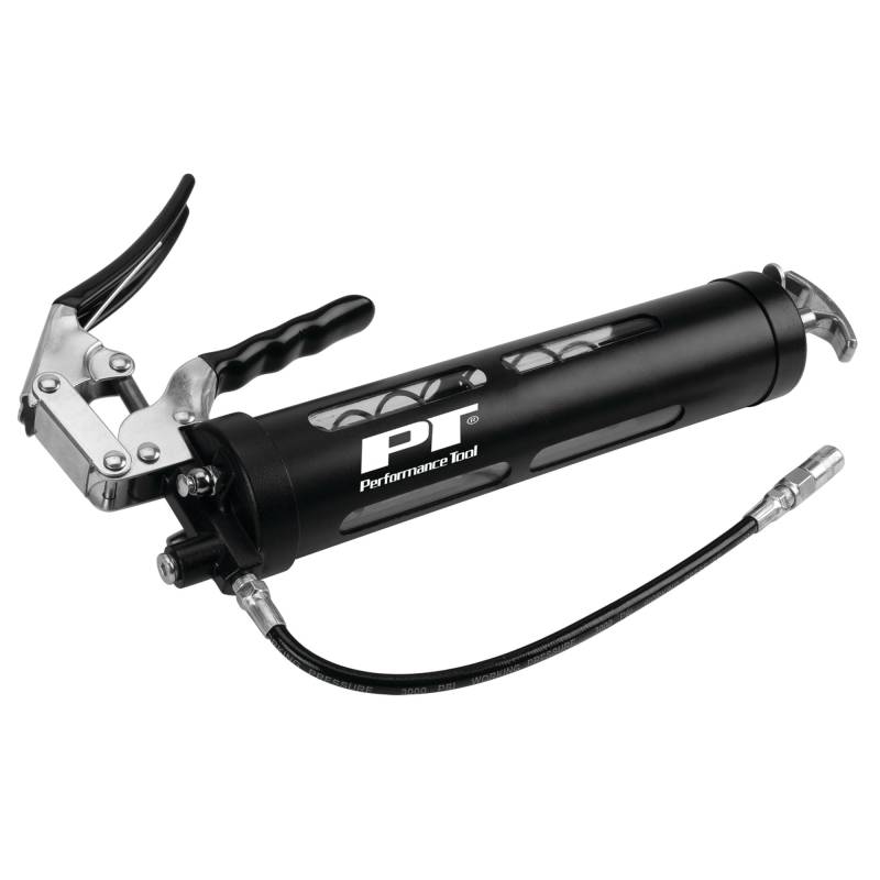 PERFORMANCE TOOL W54294 Clear View Pistole Action Manuelle Fettpresse mit 30,5 cm Wischschlauch und Kupplung von PERFORMANCE TOOL