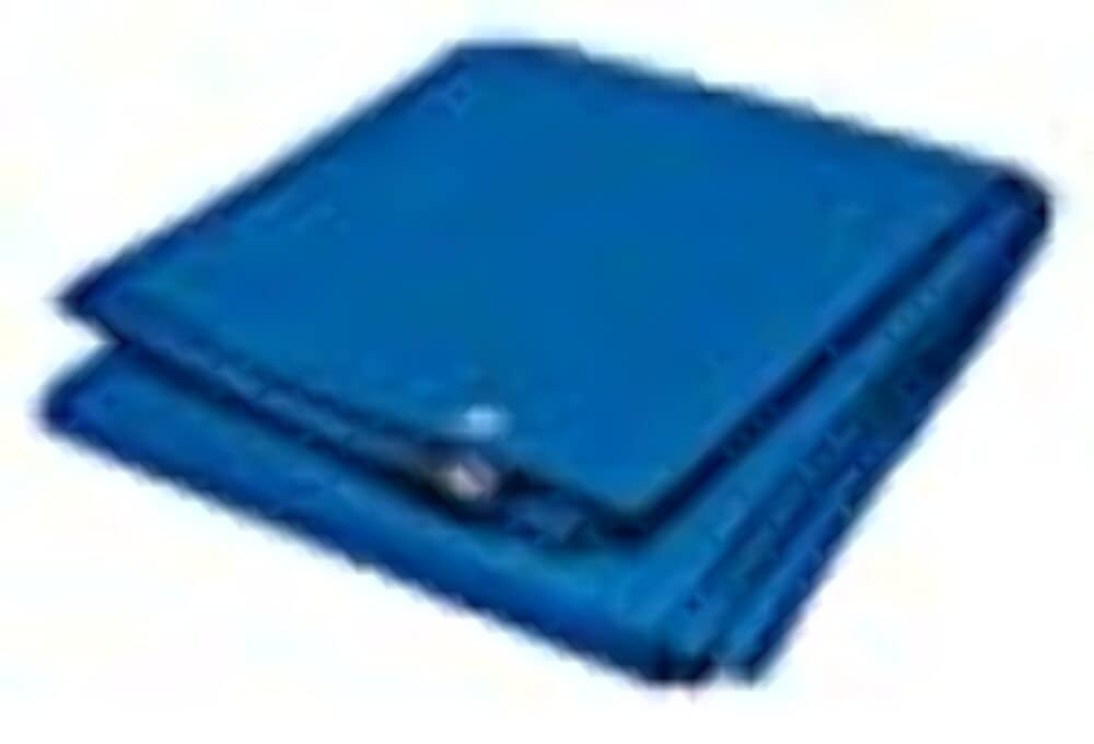 PERFORMANCE TOOL W6004 Abdeckplane, wasserdicht, ideal für Planen, Vordach, Boot, Wohnmobil oder Poolabdeckung, (Standard-Poly-Plane), Blau, 2,4 x 3 m von PERFORMANCE TOOL