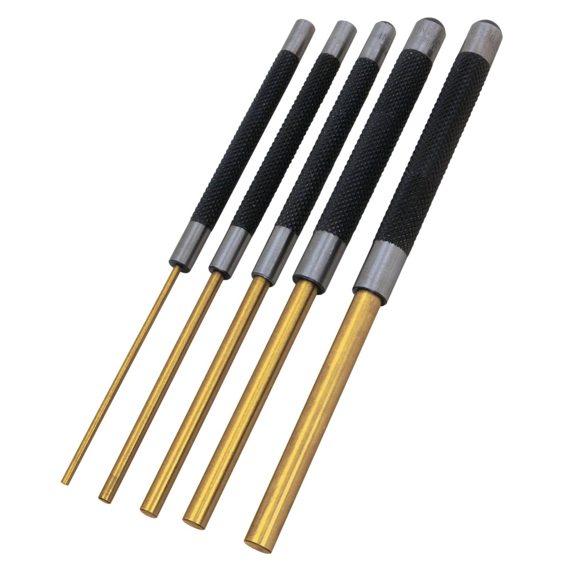 Performance Tool W759 Messing-Rollstift-Set zum Entfernen von Stiften mit gerändelten Stahlgriffen für Guten Halt, 20,3 cm, 5 Stück von PERFORMANCE TOOL