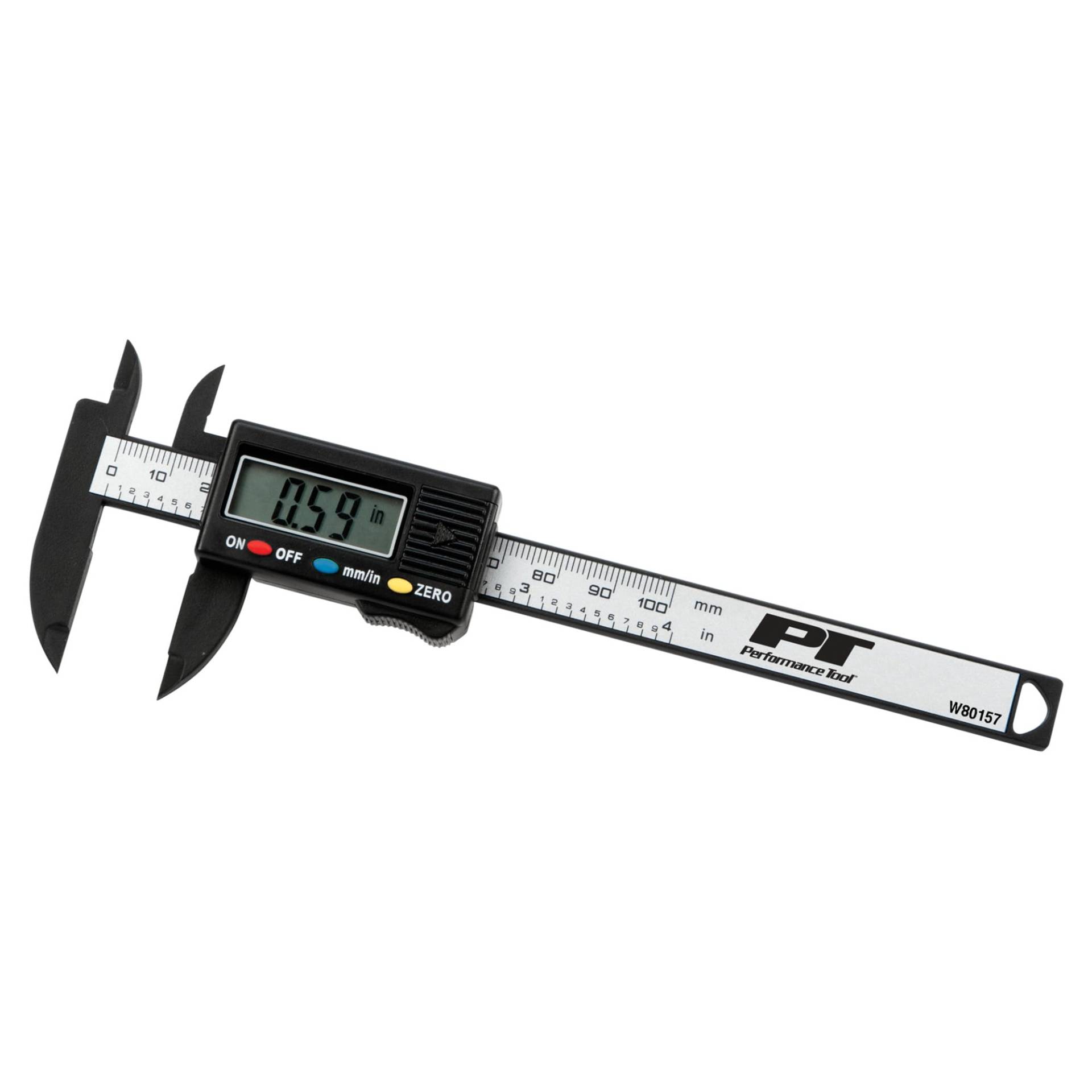 Performance Tool W80157 Elektronischer digitaler Messschieber mit extra großem LCD-Bildschirm, 0-4 Zoll, Millimeter-Umwandlung Performance Tool W80157 Elektronischer digitaler Messschieber mit extra großem LCD-Bildschirm, 0-4 Zoll, Millimeter-Umwandlung von PERFORMANCE TOOL