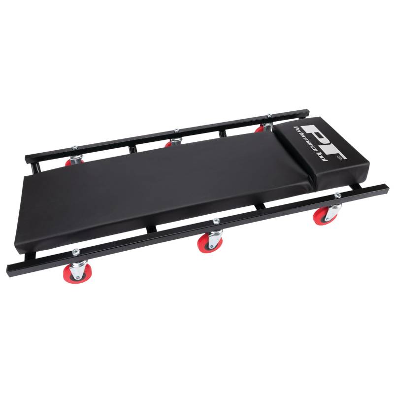 PERFORMANCE TOOL W85015 Lenkrollen, 91,4 x 43,2 cm, niedriges Profil, 6 Lenkrollen mit gepolsterter Kopfstütze von PERFORMANCE TOOL