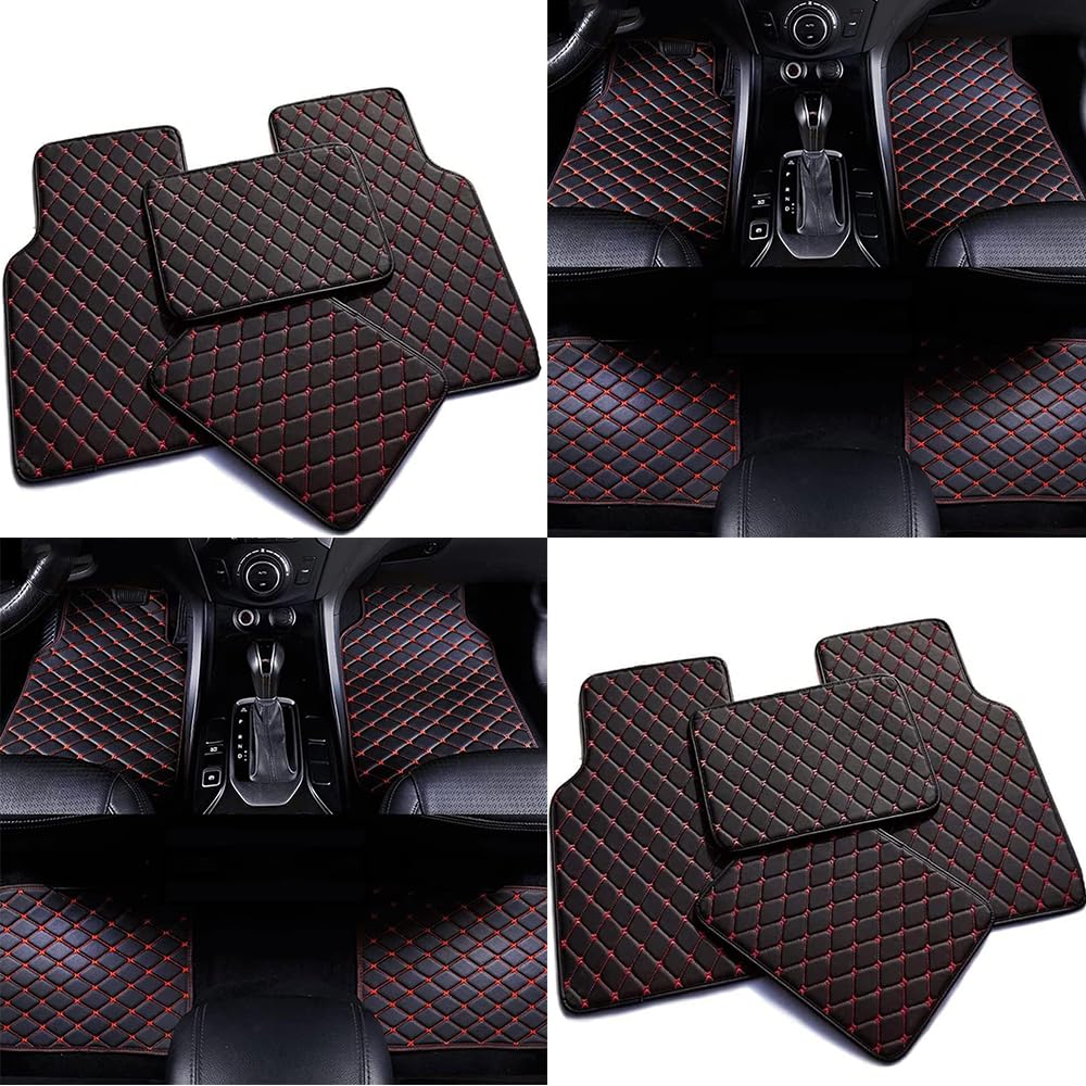 Auto FußMatten für Mitsubishi Lancer 8. Generation 2006-2016, Auto Vorne Hinten Bodenmatte Set Allwetterschutz Wasserfest Antirutsch Abriebfest Fussmatten,A/BlackRed Auto FußMatten für Mitsubishi Lancer 8. Generation 2006-2016, Auto Vorne Hinten Bodenmatte Set Allwetterschutz Wasserfest Antirutsch Abriebfest Fussmatten,A/BlackRed von PERIA