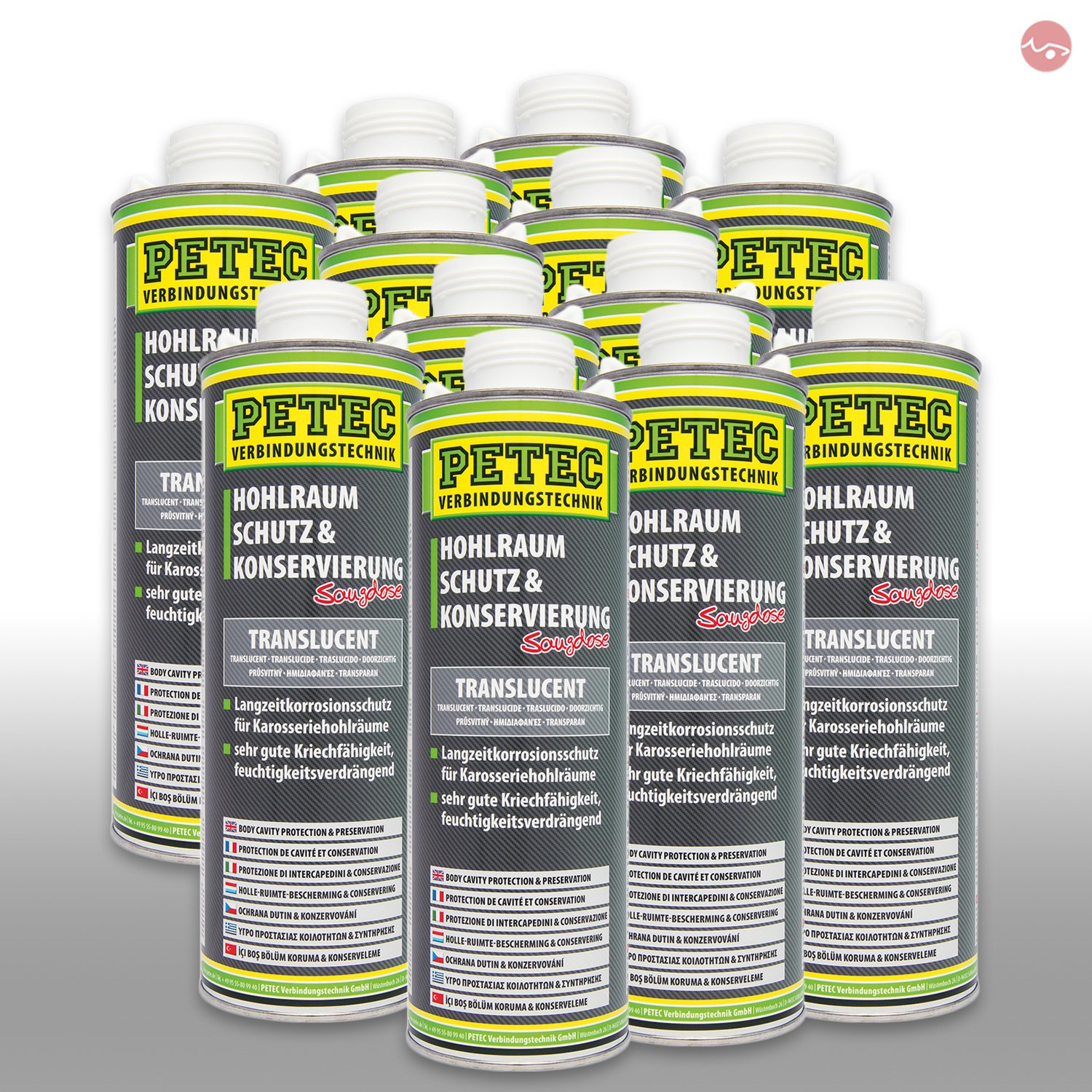 12x PETEC HOHLRAUMSCHUTZ und KONSERVIERUNG SAUGDOSE Wachs Schutz 1.000 ML 73510 12x PETEC HOHLRAUMSCHUTZ und KONSERVIERUNG SAUGDOSE Wachs Schutz 1.000 ML 73510 von PETEC