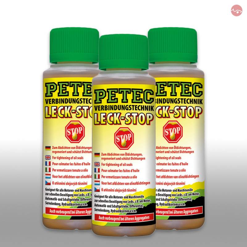 Petec_bundle 3X PETEC LECKSTOP Engine Oil Stop Leak Ölleckstop Motor 150 ML 80150 von Petec_bundle