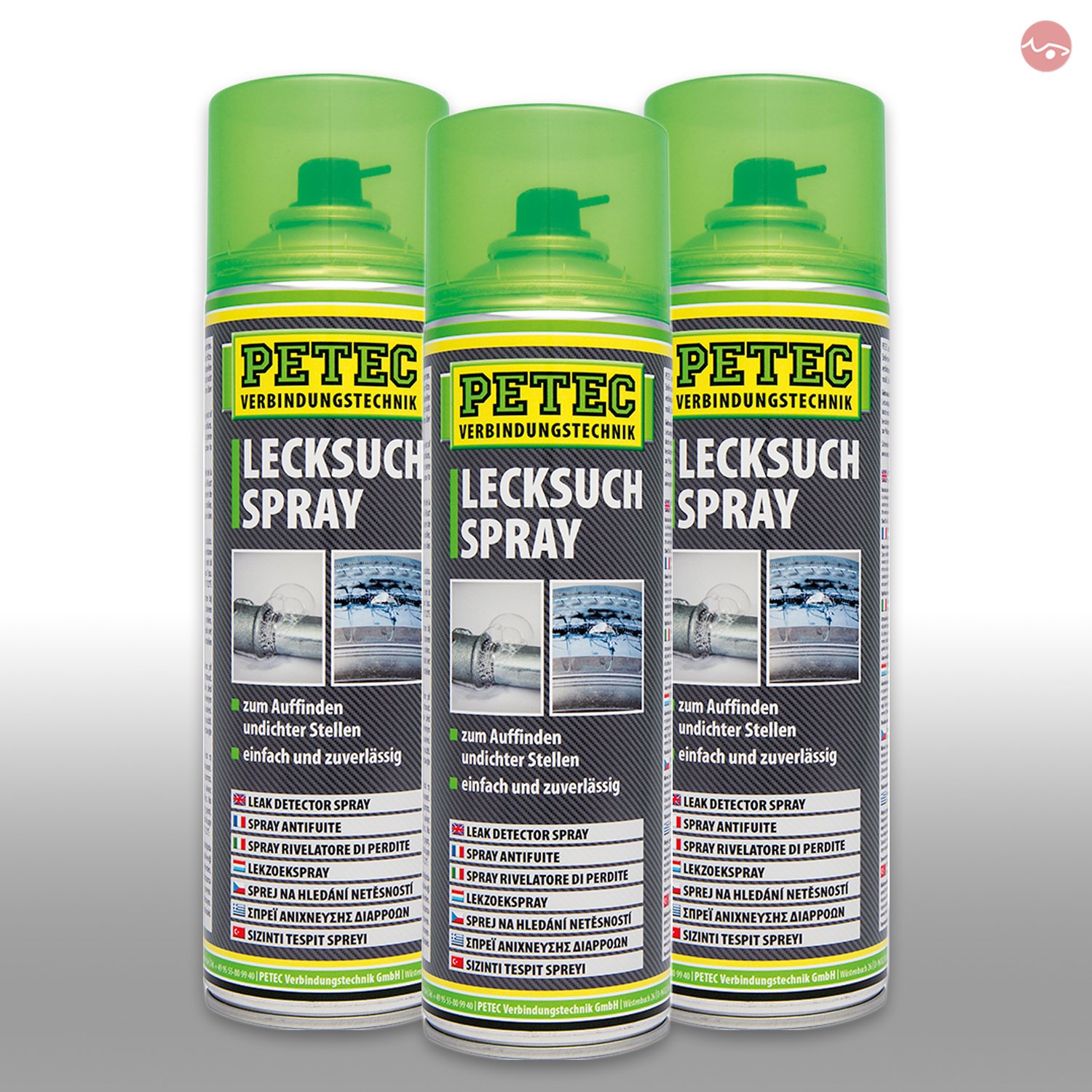 Petec_bundle 3X PETEC LECKSUCHSPRAY Lecksucher Spray Leckfinder 400 ML 70750 von Petec_bundle