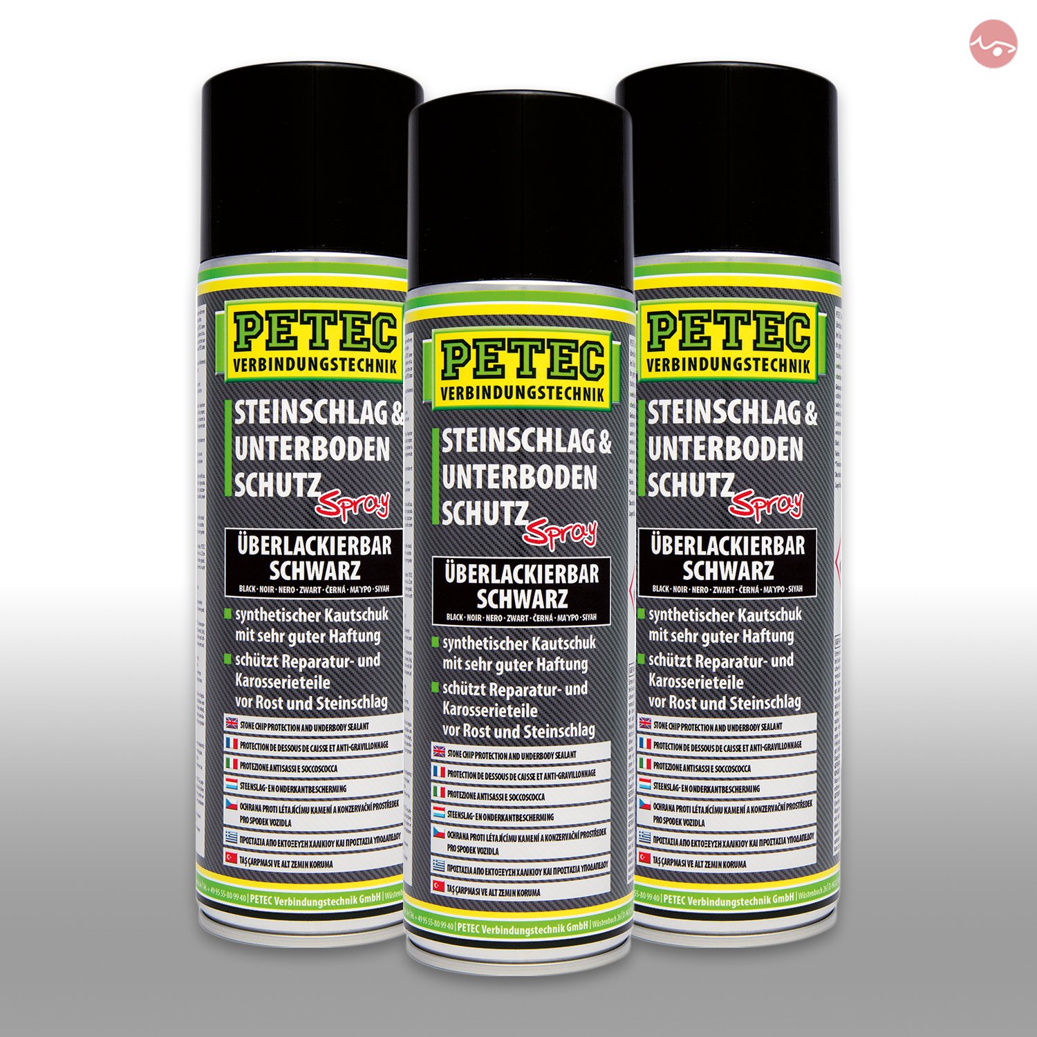 Petec_bundle 3X PETEC STEINSCHLAG und UNTERBODENSCHUTZ KAUTSCHUKBASIS SCHWARZ 500 ML 73250 Petec_bundle 3X PETEC STEINSCHLAG und UNTERBODENSCHUTZ KAUTSCHUKBASIS SCHWARZ 500 ML 73250 von PETEC