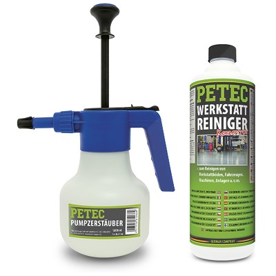 Petec 2x 1 L Werkstattreiniger Konzentrat + Pumpzerstäuber leer 1 Liter Petec 2x 1 L Werkstattreiniger Konzentrat + Pumpzerstäuber leer 1 Liter von PETEC