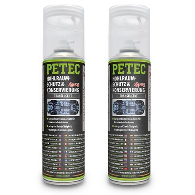 Petec 2x 500 ml Hohlraumschutz & -Konservierung translucent [Hersteller-Nr. 73550] von PETEC