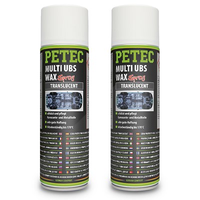 Petec 2x 500 ml Multi UBS Wax translucent [Hersteller-Nr. 73450] von PETEC