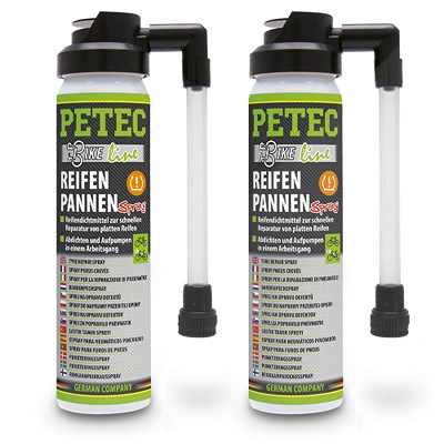Petec 2x 75 ml Reifenpannen Spray Bike Line [Hersteller-Nr. 70575] von PETEC