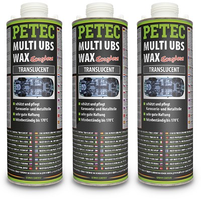 Petec 3x 1 L Multi UBS Wax translucent [Hersteller-Nr. 73410] von PETEC