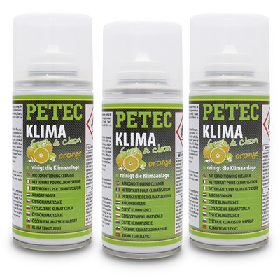 Petec 3x 150 ml Klima fresh & clean Orange [Hersteller-Nr. 71460] von PETEC