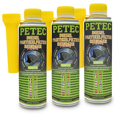 Petec 3x 300 ml Dieselpartikelfilter Reiniger flüssig [Hersteller-Nr. 80550] von PETEC