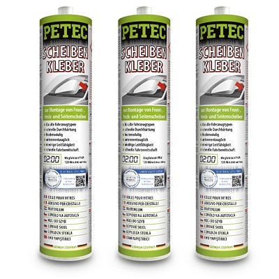 Petec 3x 310 ml Scheibenkleber Kartusche [Hersteller-Nr. 83310] von PETEC