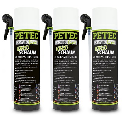 Petec 3x 400 ml 2K-Karosserieschaum [Hersteller-Nr. 98140] von PETEC