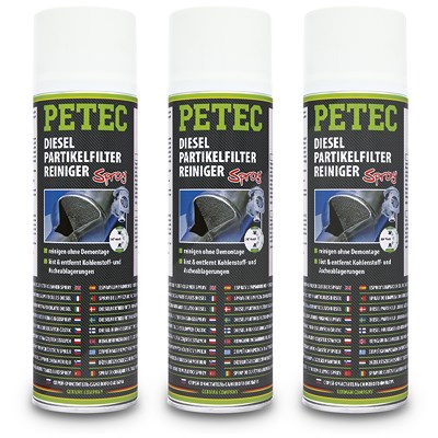 Petec 3x 400 ml Dieselpartikelfilterreiniger [Hersteller-Nr. 72550] von PETEC