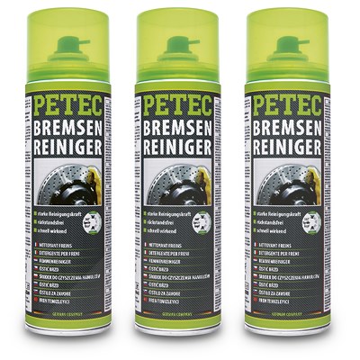 Petec 3x 500 ml Bremsenreiniger Spray [Hersteller-Nr. 70060] von PETEC